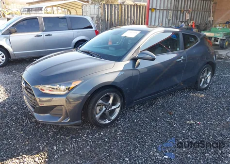 2019 Hyundai Veloster 2.0 z USA, uszkodzony, nr VIN KMHTG6AF7KU017688